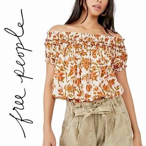 NWT Free People Suki Off-the-Shoulder Blouse